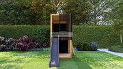 Speeltoestel met Glijbaan | Douglashout | Modern 120 | Outdoor Island Outdoor Island