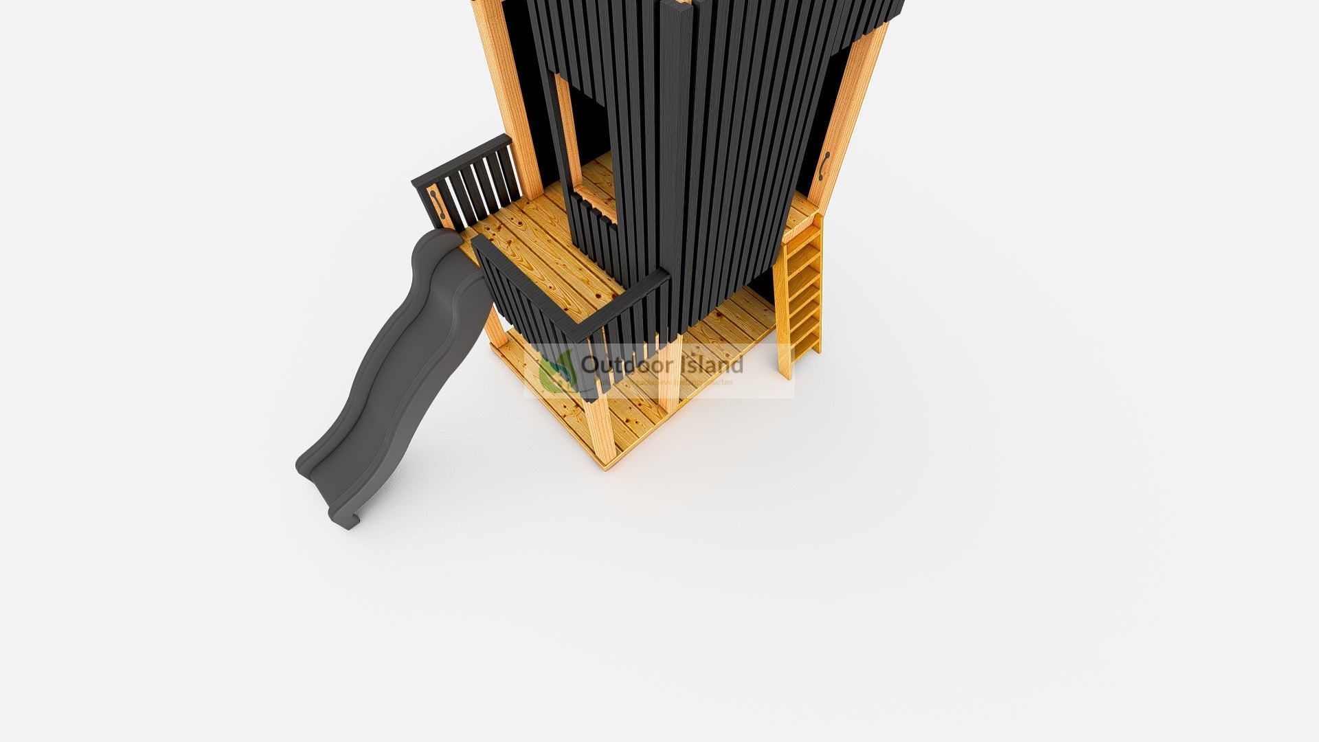 Speeltoestel met Glijbaan | Douglashout | Modern 120 | Outdoor Island Outdoor Island
