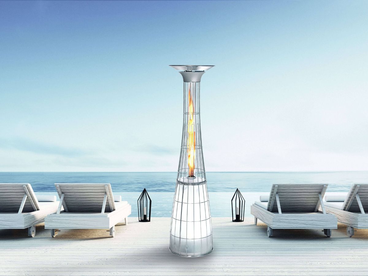 Luxe Terrasverwarmer op Gas – DolceVita Lightfire Buitenhaard - Chique Buiten Leven - Italkero - Terrasverwarmer op gas