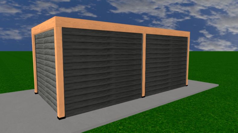 Tuinhuis met Glazen Schuifwanden van Douglashout | Yard Outdoor 6 x 3 meter - Bouwpakket