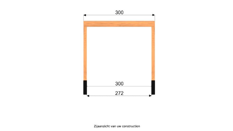 Tuinhuis met Glazen Schuifwanden van Douglashout | Yard Outdoor 6 x 3 meter - Bouwpakket