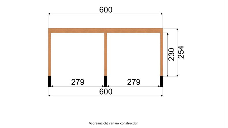 Tuinhuis met Glazen Schuifwanden van Douglashout | Yard Outdoor 6 x 3 meter - Bouwpakket