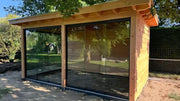 Tuinhuis met Glazen Schuifdeuren | YARD Outdoor | Plat Dak | 5x3 Meter - Bouwpakket