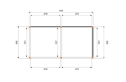 Douglas houten overkapping Sublime – 600x300 | YARD Outdoor