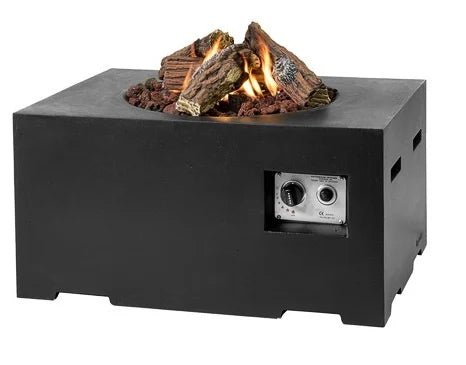 Rechthoekige Vuurtafel | Happy Cocooning | Klein - Zwart - Chique Buiten Leven - Happy Cocooning - Vuurtafel