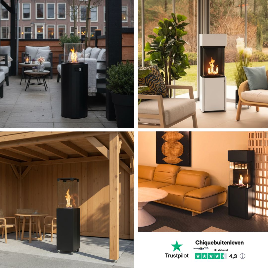 Populaire Planika haarden voor binnen en buiten – vuurtafels, bio-ethanol haarden en terrasheaters – chique-buitenleven