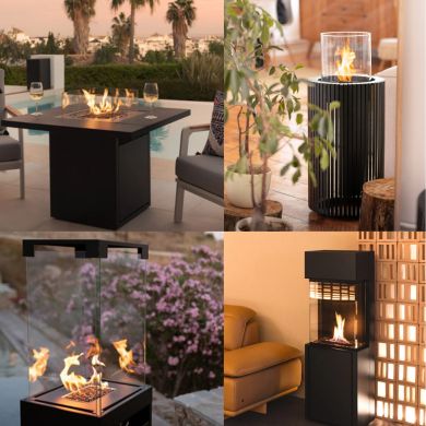 Planika haarden en vuurtafels – stijlvolle oplossingen voor binnen en buiten, perfect voor warmte en sfeer.