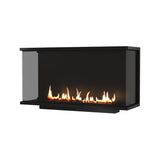 Made driezijdige bio-ethanol inbouwhaard met volle glas – 120 cm | Wild Flame