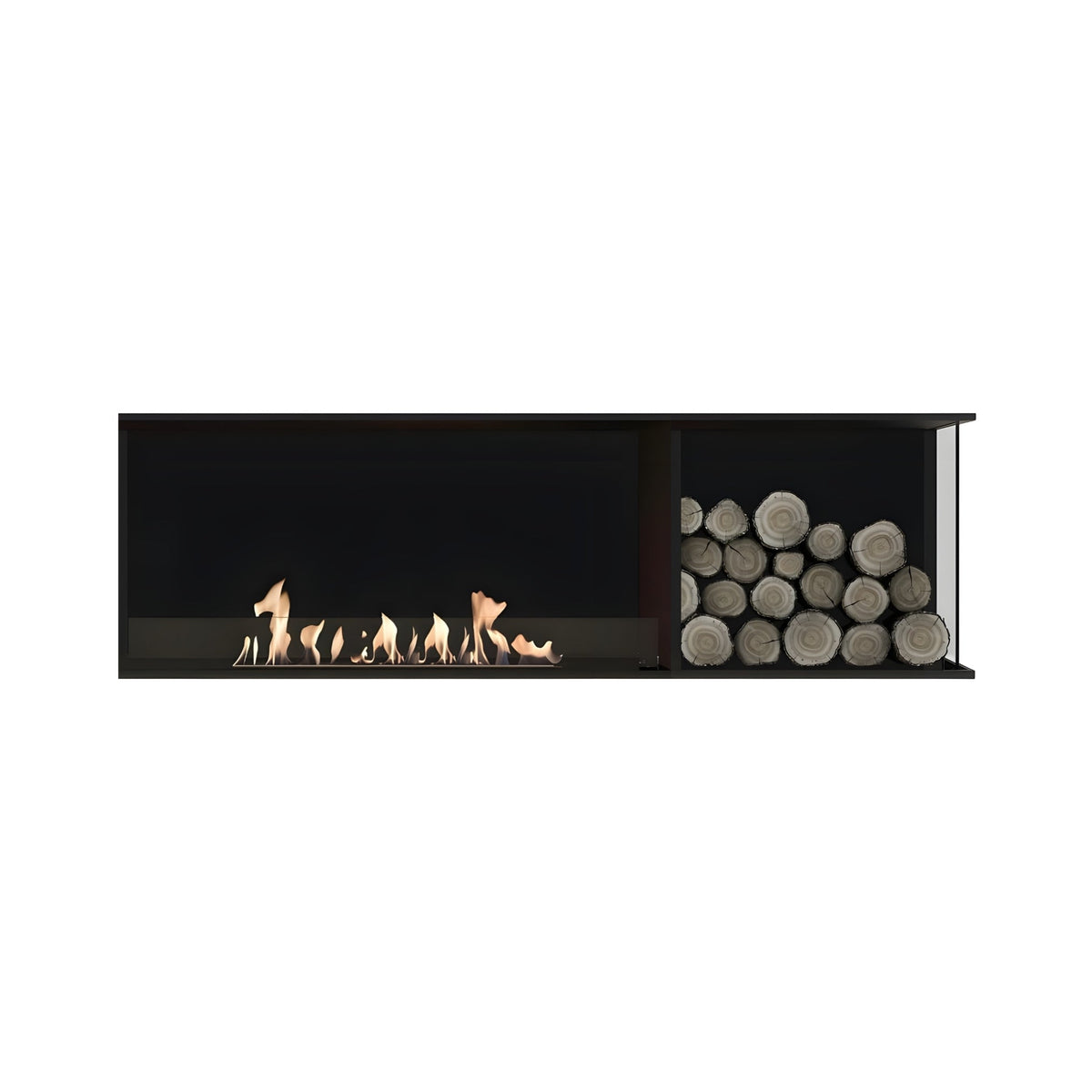 Wild Flame Main Deluxe bio-ethanol inbouwhaard rechts 120 cm – productfoto