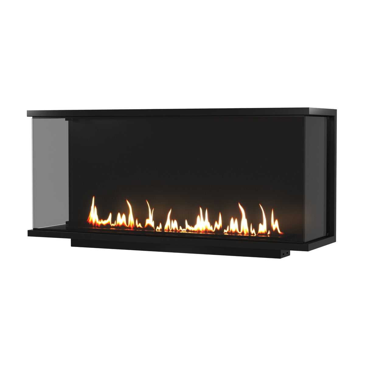 Wild Flame Made driezijdige bio-ethanol inbouwhaard met volle glas 140 cm – productfoto