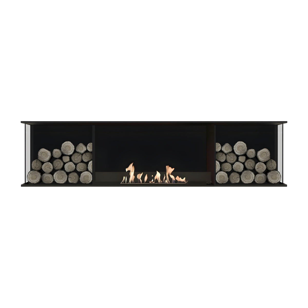 Wild Flame Main Deluxe Double bio-ethanol inbouwhaard 140 cm – productfoto