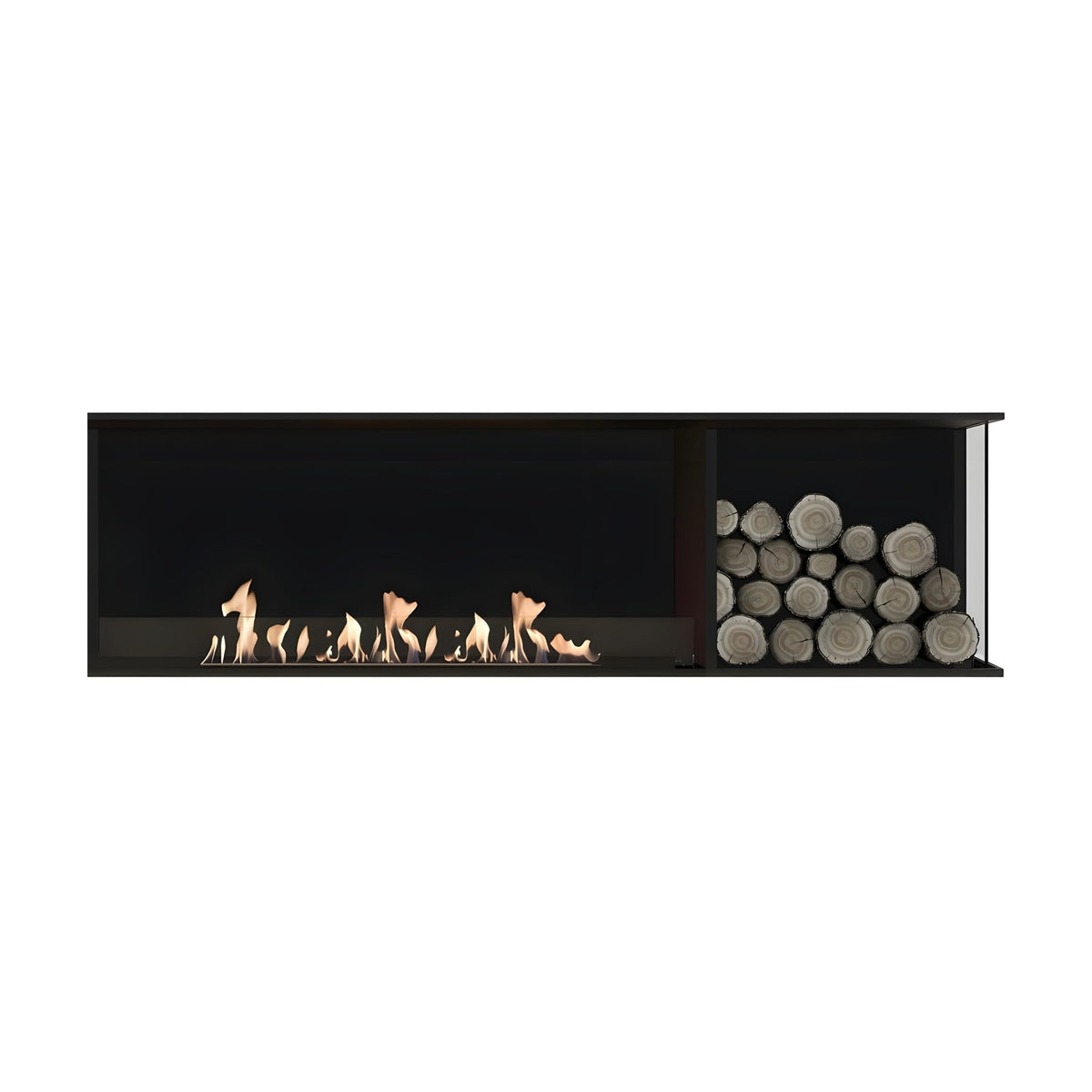 Wild Flame Main Deluxe bio-ethanol inbouwhaard rechts 140 cm – productfoto