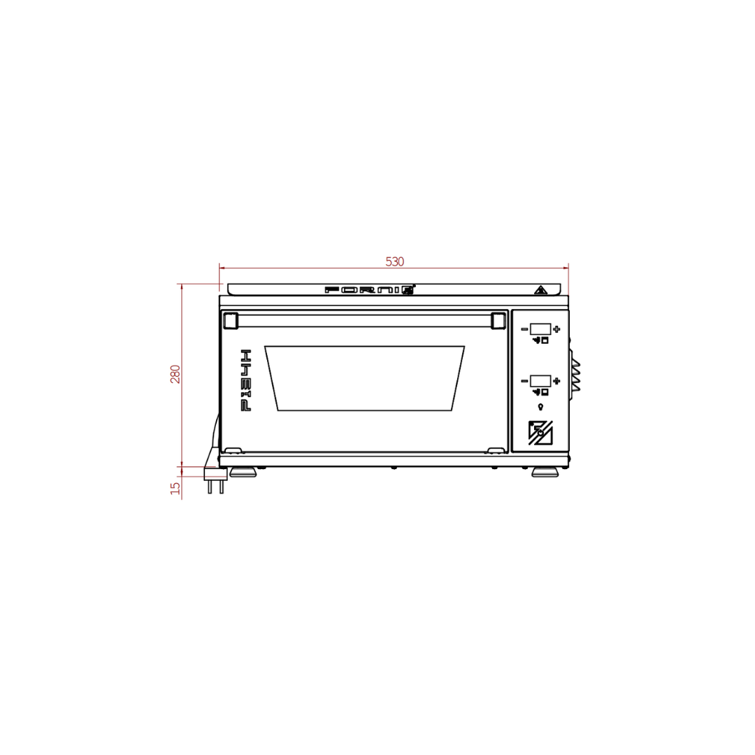 Effeuno P134H 509 PRO elektrische pizzaoven - detailfoto 3