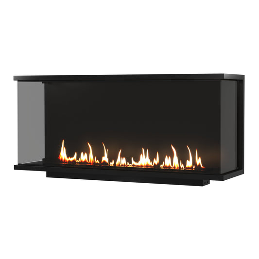 Wild Flame Made driezijdige bio-ethanol inbouwhaard met volle glas 150 cm – productfoto