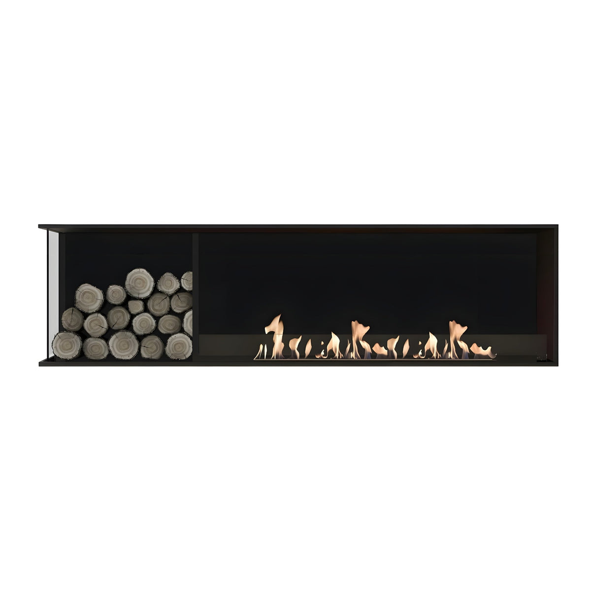 Wild Flame Main Deluxe bio-ethanol inbouwhaard links 160 cm – productfoto