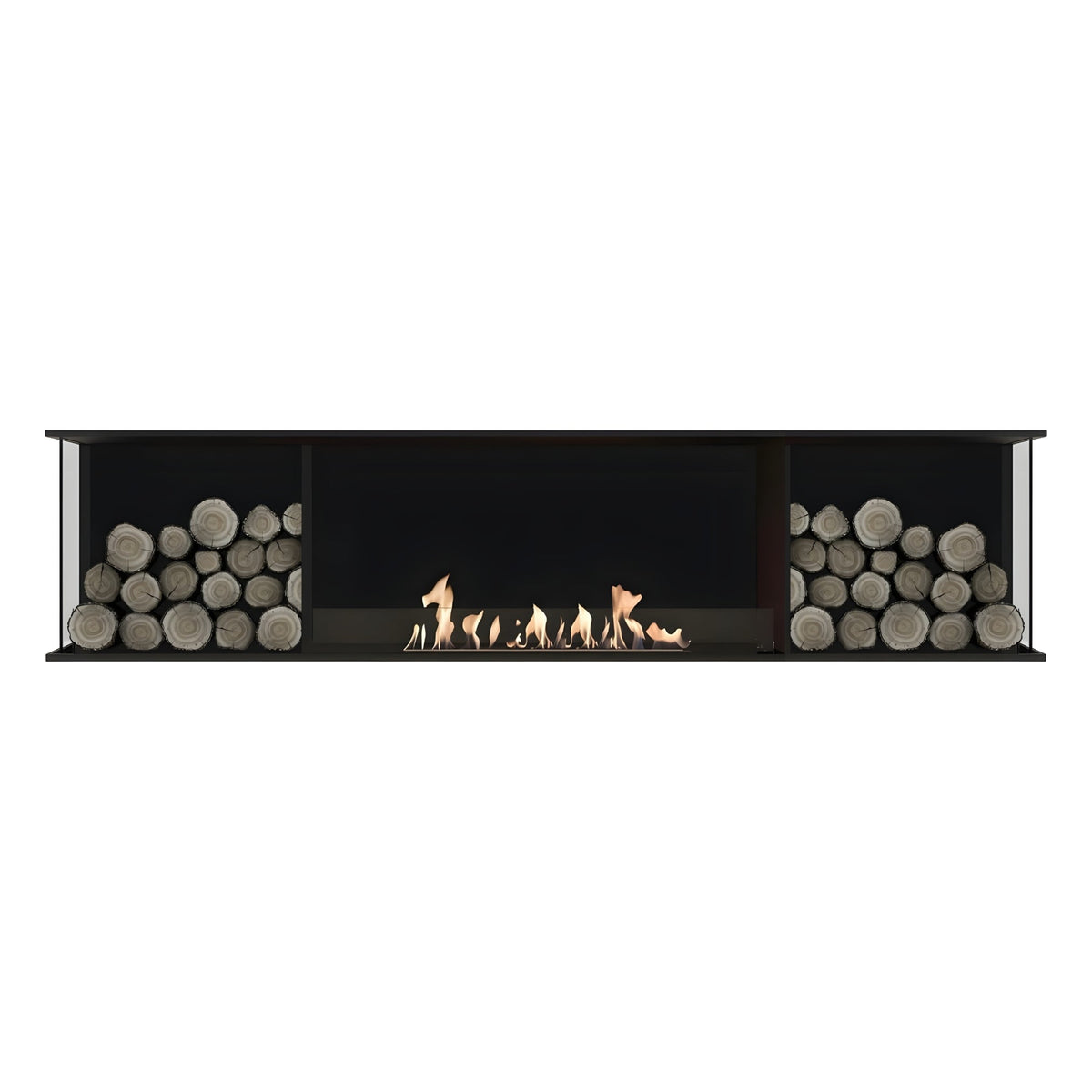 Wild Flame Main Deluxe Double bio-ethanol inbouwhaard 160 cm – productfoto