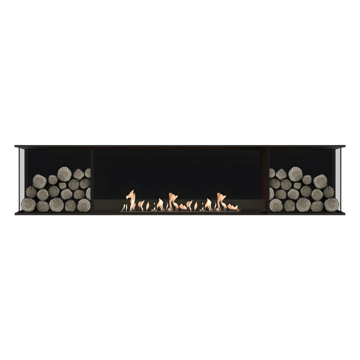 Wild Flame Main Deluxe Double bio-ethanol inbouwhaard 200 cm – productfoto