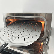 Effeuno geperforeerde aluminium pizzaschep 33 cm - detailfoto 3