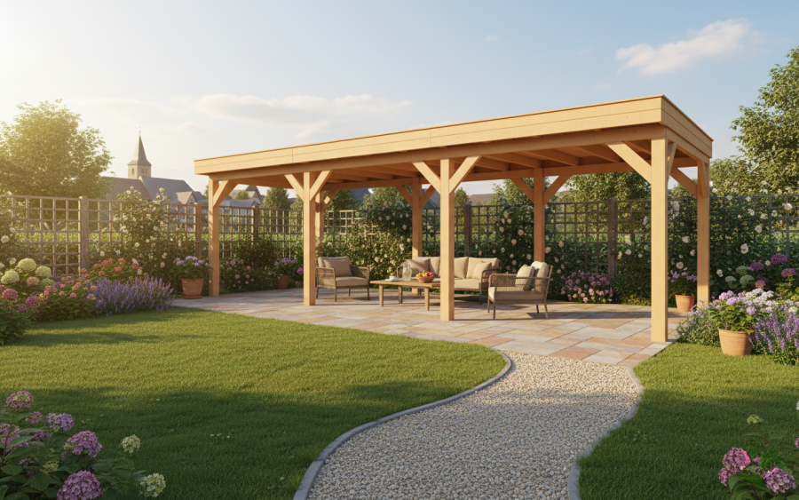 YARD Outdoor SUBLIME overkapping plat dak 800x300 cm Douglas blank