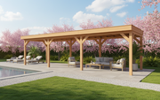 YARD Outdoor SUBLIME overkapping plat dak 900x400 cm Douglas blank