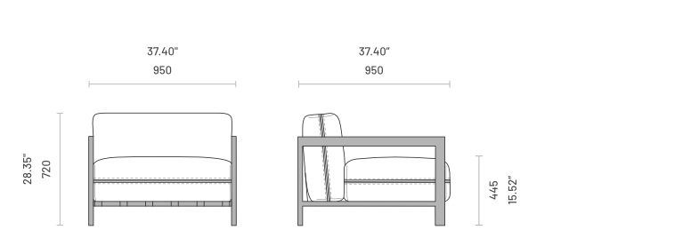 Loungestoel Voor Buiten | Bondi | Eenpersoon | Domkapa Domkapa