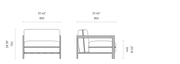 Loungestoel Voor Buiten | Bondi | Eenpersoon | Domkapa Domkapa