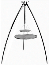 Driepoot grill 200 cm met dubbel grillrooster 80 cm + 40 cm | CookKing