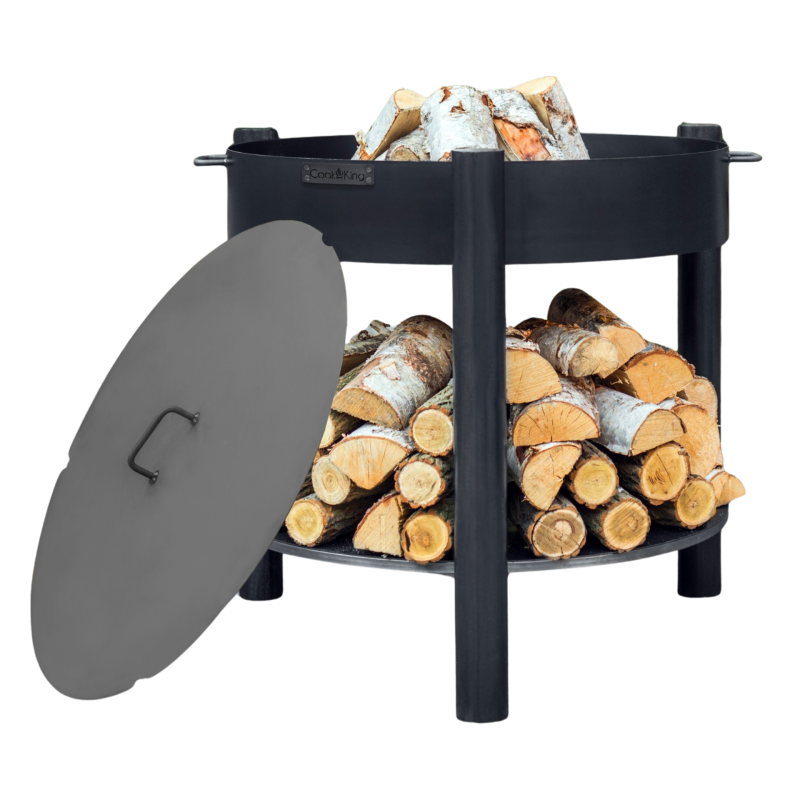 Vuurschaal MONTANA 80 cm hoog met deksel 82 cm | CookKing