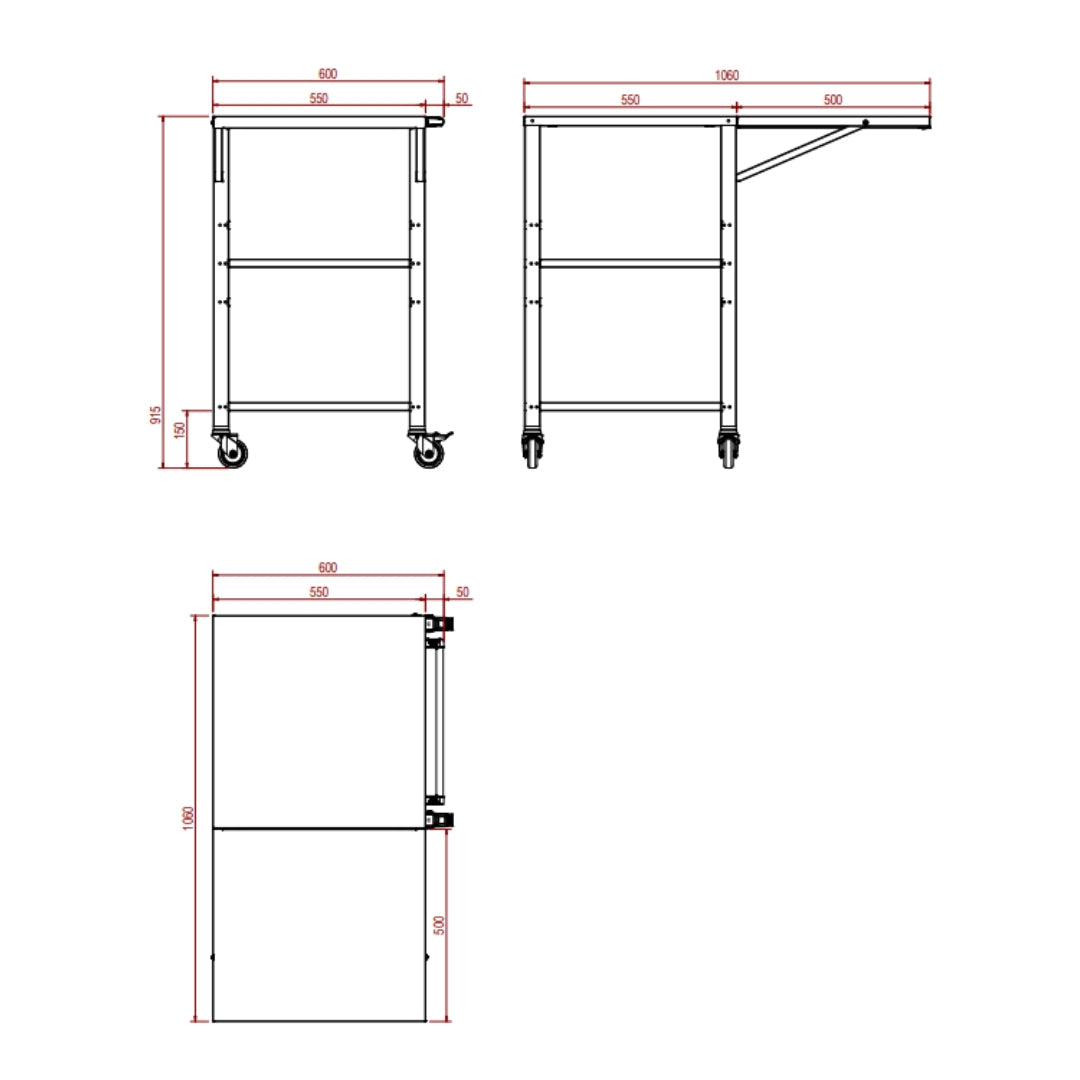 Effeuno CR55 ovenwagen van AISI 430 roestvrij staal - detailfoto 3