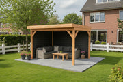 Douglas houten overkapping plat dak Grandiose YARD Outdoor 400x270