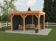 Douglas houten overkapping plat dak Sublime YARD Outdoor 400x300