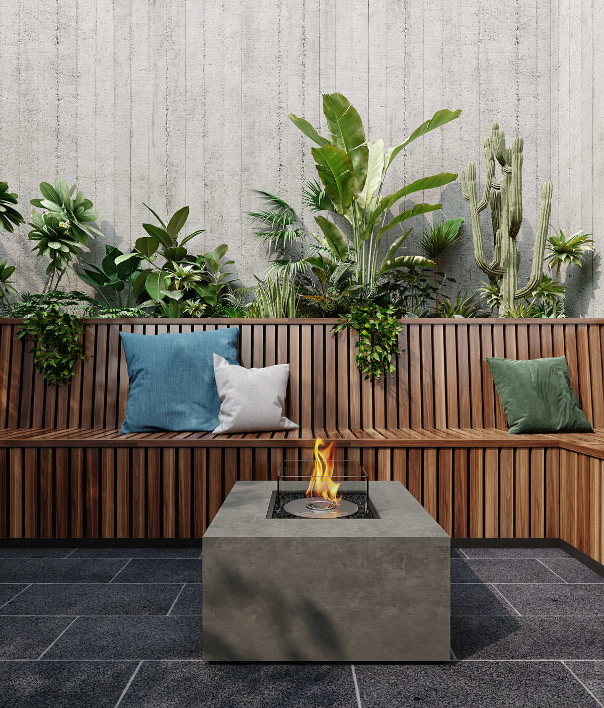 EcoSmart Fires Chaser | Bio-ethanol Vuurtafel met Brede Rand