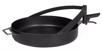 Stalen pan 50 cm met handgreep voor vuurschaal BANDITO en MONTANA X | CookKing