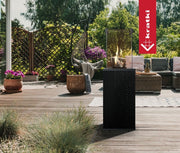 Gasgestookte Terrasheater met Glaspanelen – Luxe Warmte voor Jouw Tuin