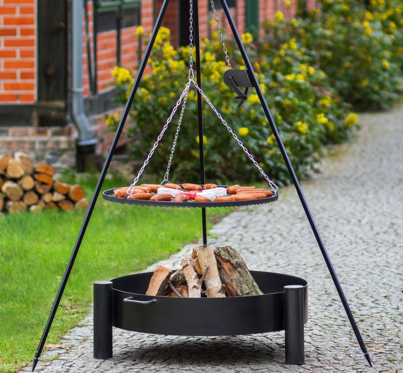 Vuurschaal HAITI 70 cm | CookKing - CookKing Tripod Grill + Fire Bowl “HAITI”