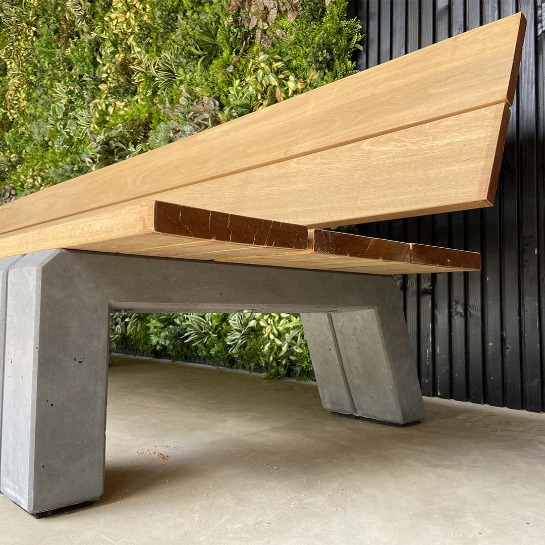 Rock Products C3 Lounger loungebank met FSC hardhout en antraciet beton – productfoto 8