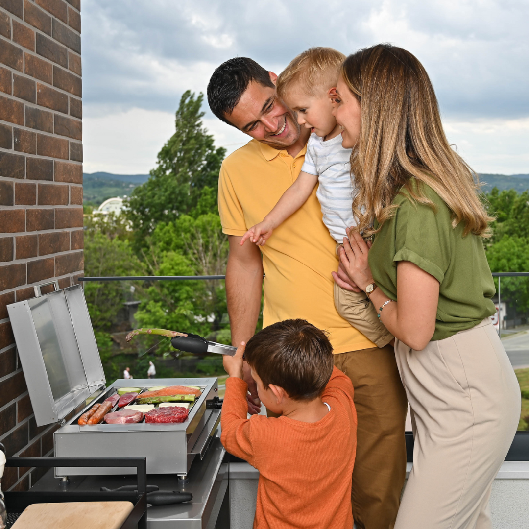 EcoGrill Home S – Elektrische Barbecue RVS | 2200W | Tafelmodel