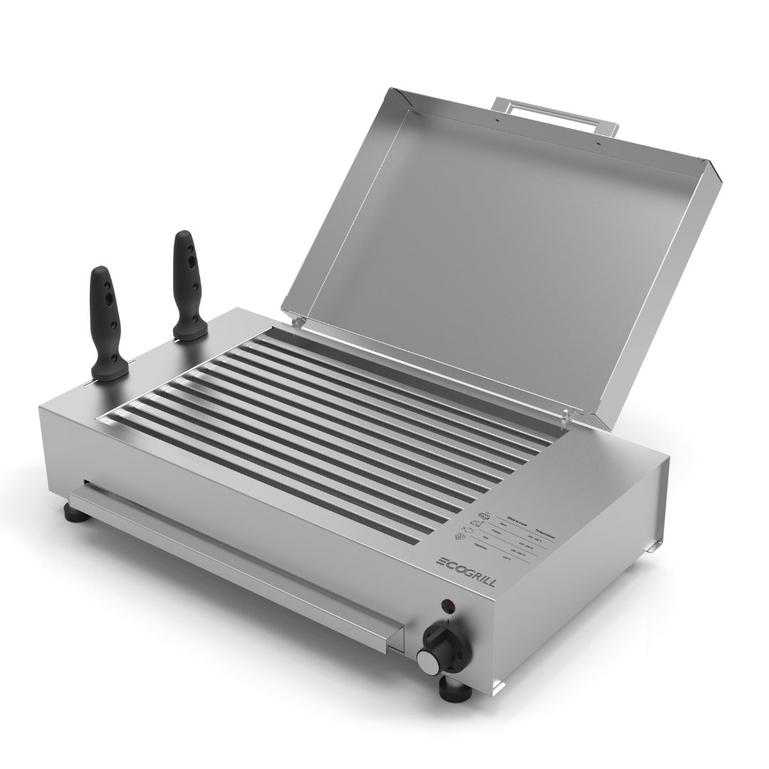 EcoGrill Home S elektrische barbecue RVS tafelmodel