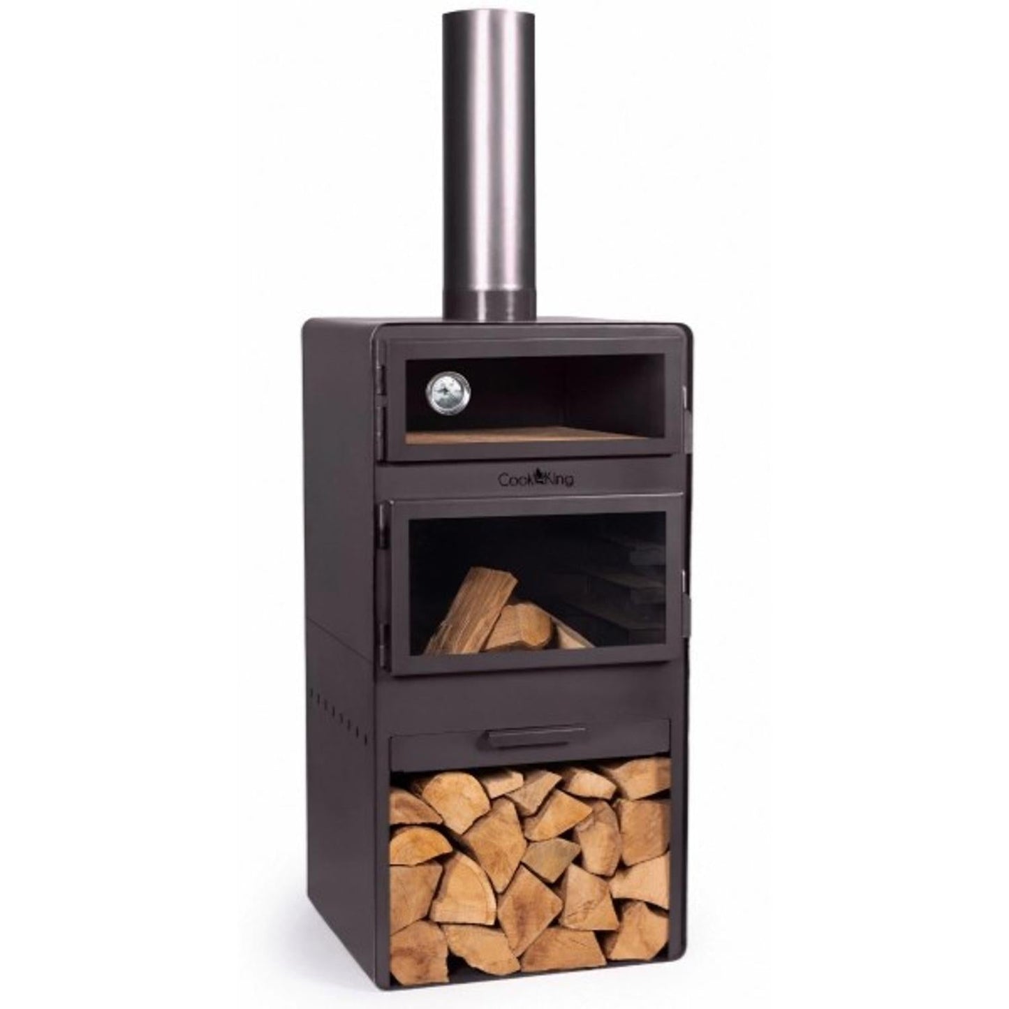 Tuinhaard met Pizza Oven | CookKing Buitenhaard op Hout - Chique Buiten Leven - CookKing - Tuinhaard met oven
