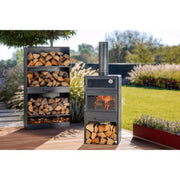 Tuinhaard met Pizza Oven | CookKing Buitenhaard op Hout - Chique Buiten Leven - CookKing - Tuinhaard met oven