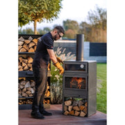 Tuinhaard met Pizza Oven | CookKing Buitenhaard op Hout - Chique Buiten Leven - CookKing - Tuinhaard met oven