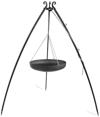 Wok met driepoot 200 cm hoog en 60 cm diameter | CookKing
