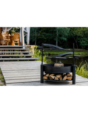 Multifunctionele vuurschaal MONTANA X 80 cm met grillrooster 60 cm | CookKing – buitenleven