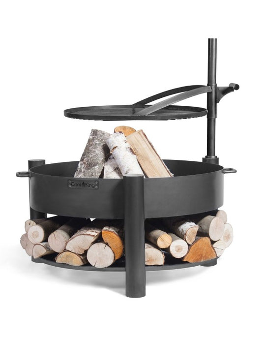 Multifunctionele vuurschaal MONTANA X 80 cm met grillrooster 60 cm | CookKing