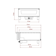Effeuno N5 elektrische pizzaoven voor pizza tot 50 cm - detailfoto 4