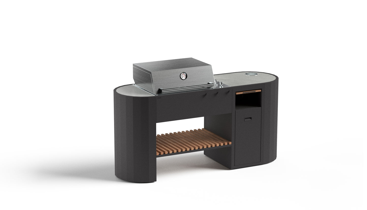 Buitenkeuken met Gas BBQ en Werkblad – Q-boo OVO™ GM