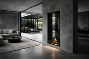 Verticale bio-ethanol doorkijkhaard Fame enkel glas 60 x 180 cm