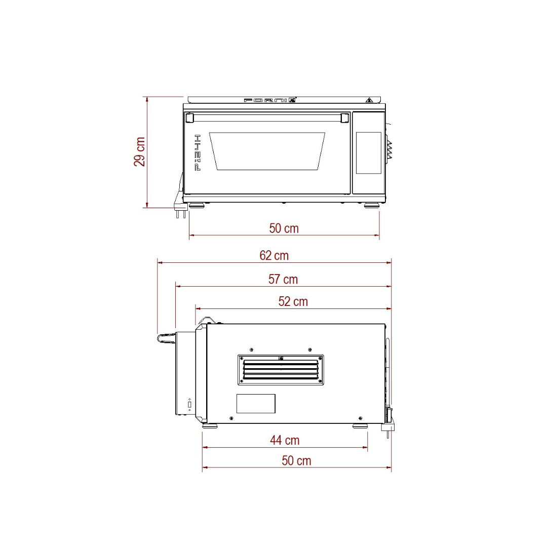 Effeuno P134H 509E Extra Power elektrische pizzaoven - detailfoto 4