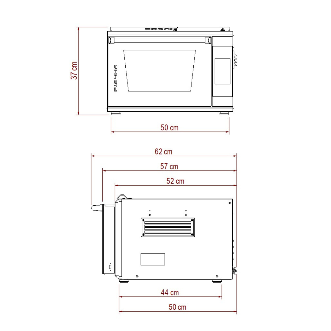 Effeuno P134HA 509E Extra Power pizza- en broodoven - detailfoto 3