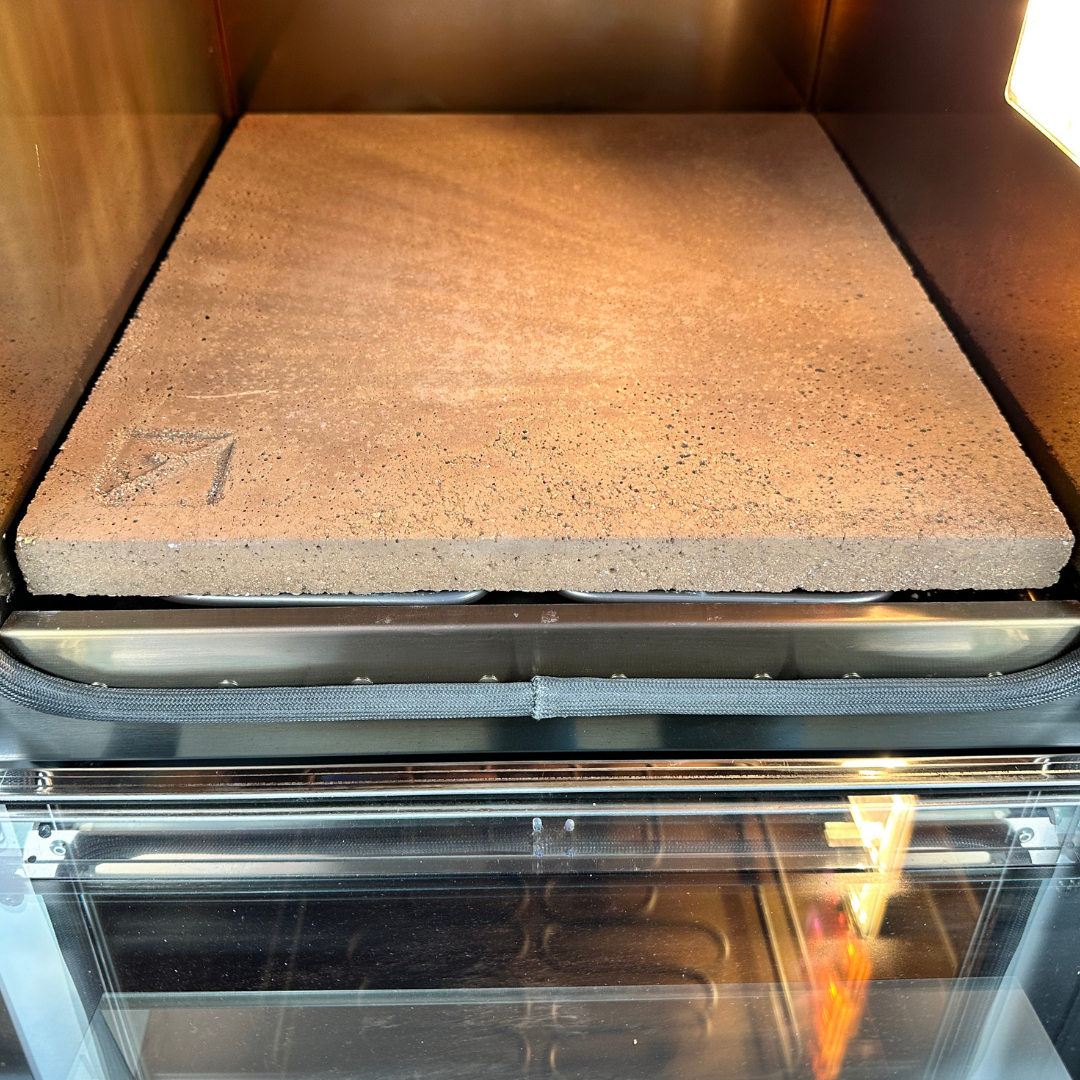 Effeuno Stone hybride pizzasteen 345 x 395 x 25 mm - detailfoto 3